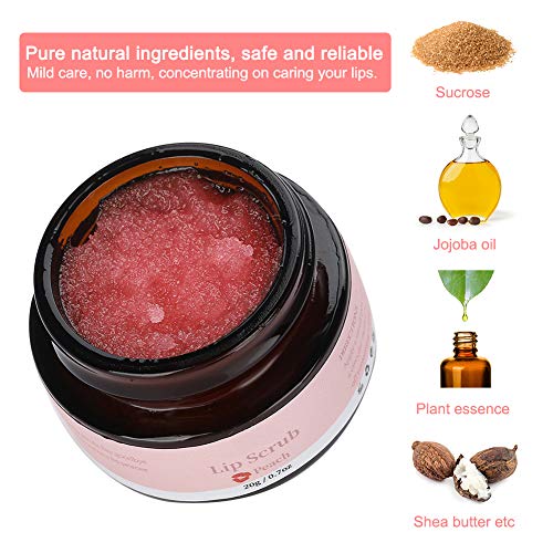 Lip Scrub, Lip Exfoliator Organic Exfoliating Scrubs for Dry Lips Moisturizes Moisturizing Dead Skin Removal Lips Care - Morena Vogue