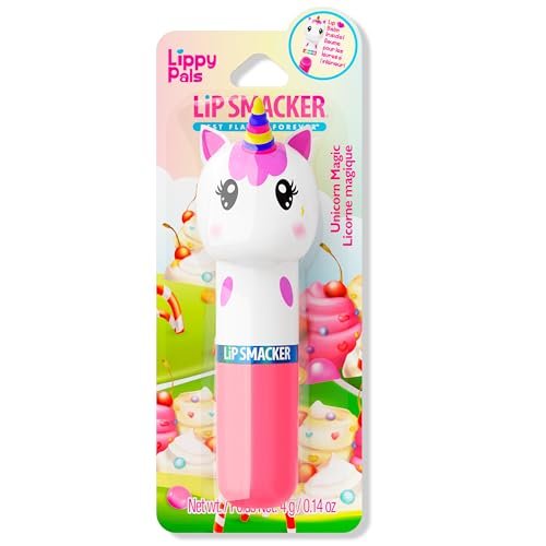 Lip Smacker Lippy Pals Unicorn, Flavored Moisturizing & Smoothing Soft Shine Lip Balm, Hydrating & Protecting Fun Tasty Flavors, Cruelty-Free & Vegan - Unicorn Magic - Morena Vogue