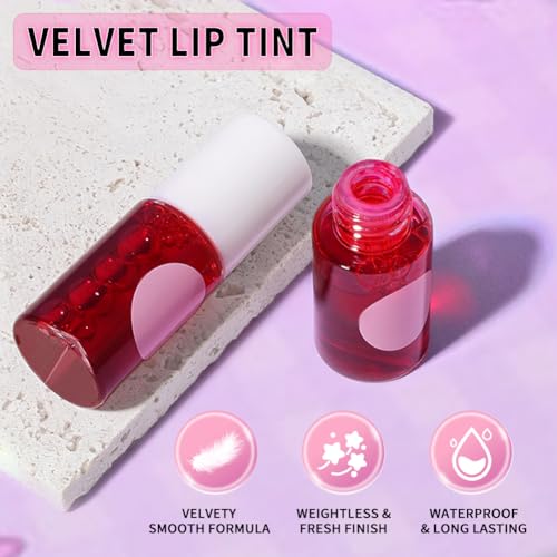 Lip Tint Stain, Lip Glosses, Moisturizing Lip Stain, Lip Tint, Skin Tint, Lip-Plumping, Non-sticky, Long Lasting Lip Makeup - Morena Vogue