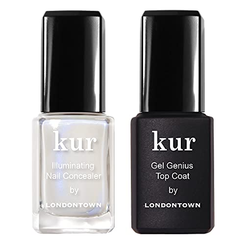 Londontown kur Conceal & Go Duo Set, Includes Nail Illuminating Concealer & Gel Genius Top Coat, 0.4 Fl Oz, White - Morena Vogue