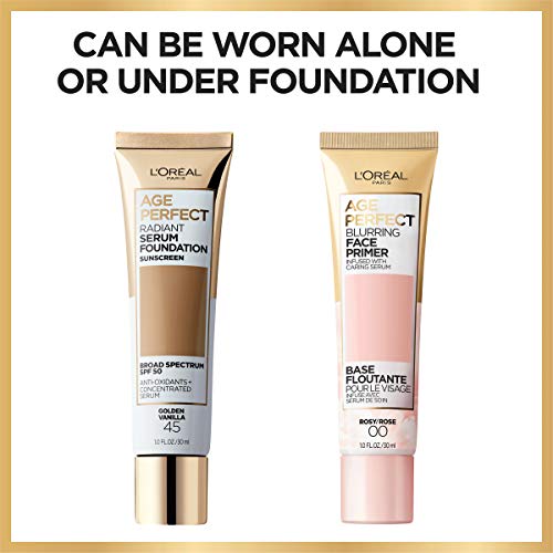 L'Oreal Paris Age Perfect Face Blurring Primer Infused with Caring Serum Smoothes Liners and Pores - Morena Vogue