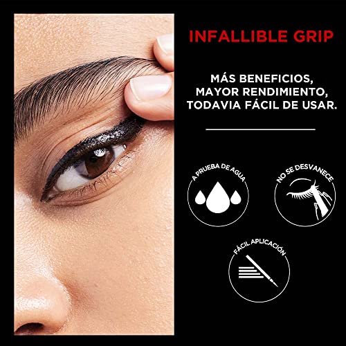 L’Oréal Paris Cosmetics Infallible Grip Precision Felt Eyeliner, Smudge Resistant, Long Lasting Waterproof Eyeliner, Black, Black, 0.03 fl oz - Morena Vogue