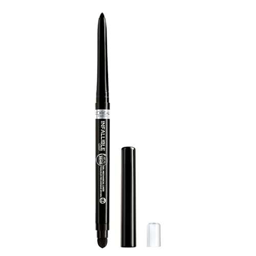 L'Oreal Paris Infallible Grip Mechanical Gel Eyeliner Pencil, Smudge-Resistant, Waterproof Eye Makeup with Up to 36HR Wear, Intense Black, 0.01 Oz - Morena Vogue