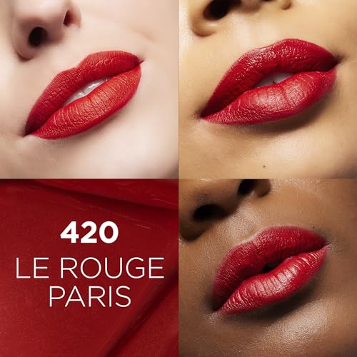 L'Oreal Paris Infallible Matte Resistance Liquid Lipstick, up to 16 Hour Wear, Le Rouge Paris 420, 0.17 Fl Oz - Morena Vogue