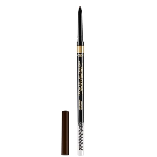 L'Oreal Paris Makeup Brow Stylist Definer Waterproof Eyebrow Pencil, Ultra-Fine Mechanical Pencil, Draws Tiny Brow Hairs and Fills in Sparse Areas and Gaps, Dark Brunette, 0.003 Ounce (Pack of 1) - Morena Vogue