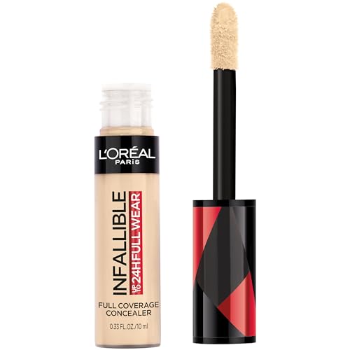 L'Oreal Paris Makeup Infallible Full Wear Waterproof Matte Concealer, Full Coverage, Ivory, 0.33 fl. oz. - Morena Vogue