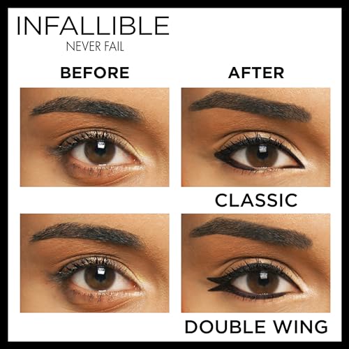 L'Oreal Paris Makeup Infallible Never Fail Original Mechanical Pencil Eyeliner with Built in Sharpener, Black, 1 Count - Morena Vogue