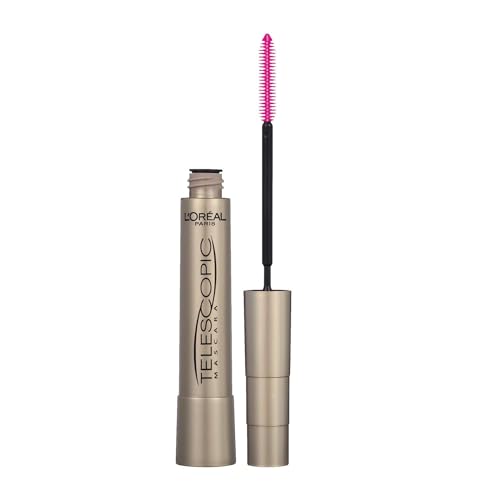 L’Oréal Paris Makeup Telescopic Original Lengthening, Lash Separating Mascara with Dual Precision Brush, Washable, Black Brown, 0.27 Fl Oz., 1 Count - Morena Vogue