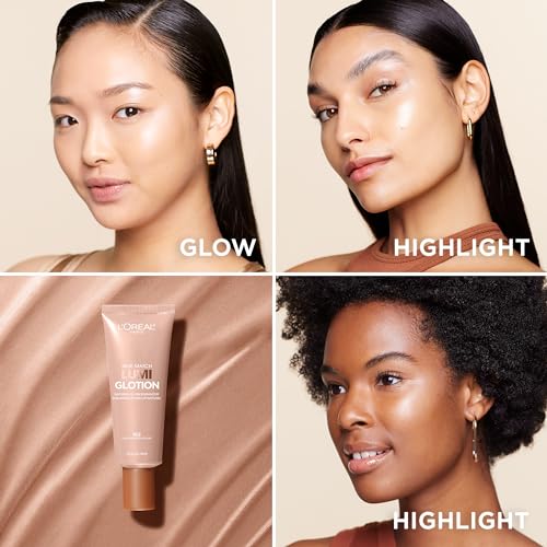 L'Oreal Paris Makeup True Match Lumi Glotion, Natural Glow Enhancer, Illuminator Highlighter Skin Tint, for an All Day Radiant Glow, Light, 1.35 Ounces - Morena Vogue