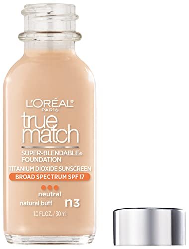 L'Oreal Paris Makeup True Match Super-Blendable Liquid Foundation, Natural Buff N3, 1 Fl Oz,1 Count - Morena Vogue