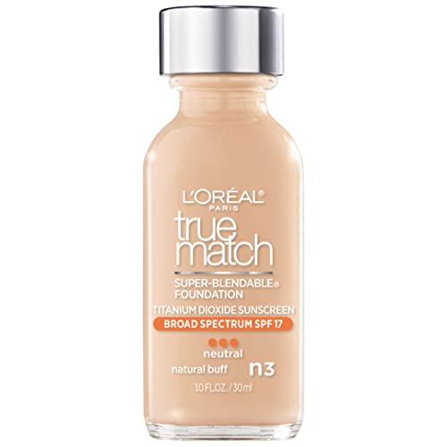 L'Oreal Paris Makeup True Match Super-Blendable Liquid Foundation, Natural Buff N3, 1 Fl Oz,1 Count - Morena Vogue