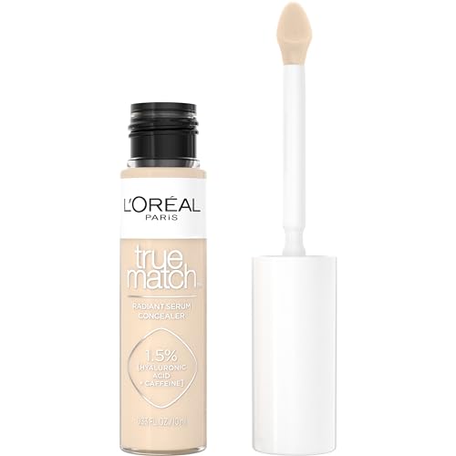 L’Oréal Paris True Match Radiant Serum Concealer, Brightening Under Eye Concealer Make Up with 1.5% Hyaluronic Acid and Caffeine, C2, 0.33 Oz - Morena Vogue