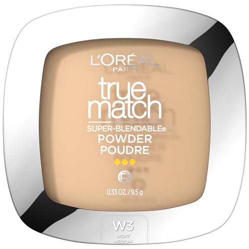 L'Oreal Paris True Match Super Blendable Oil Free Foundation Powder, W3 Light Medium, 0.33 oz, Packaging May Vary - Morena Vogue