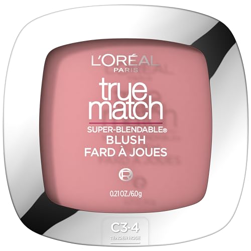 L'Oreal Paris True Match Super-Blendable Powder Blush, Tender Rose, 0.21 Oz (Packaging May Vary) - Morena Vogue