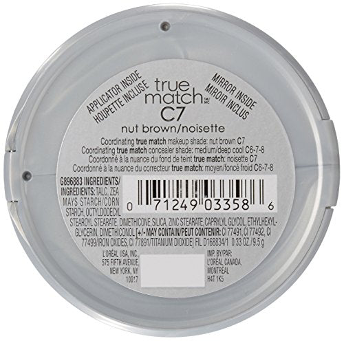 L'Oreal True Match Powder, Nut Brown [C7], 0.33 oz - Morena Vogue