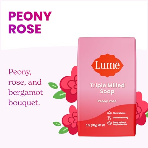 Lume Whole Body Deodorant For Women & Men - Starter Pack - Solid Stick, Invisible Cream Tube, Acidified Body Wash Mini & Deodorant Wipes - Aluminum & Baking Soda Free Odor Control (Peony Rose) - Morena Vogue