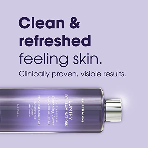 LUMIFY Eye Illuminations Cleansing Water & Eye Makeup Remover, 3-in-1 Micellar Water Contains Hyaluronic Acid, Vitamin C & Niacinamide, Clinically Proven & Hypoallergenic, 160mL - Morena Vogue