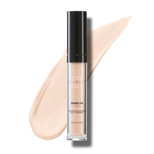 LUMINESS Under Eye Concealer for Dark Circles, ConcealAir (Light) - Weightless Coverage & Crease-Resistant Makeup Concealer to Even Out Skin Tones & Help Reduce Dark Spots & Blemishes - 0.25 fl oz - Morena Vogue