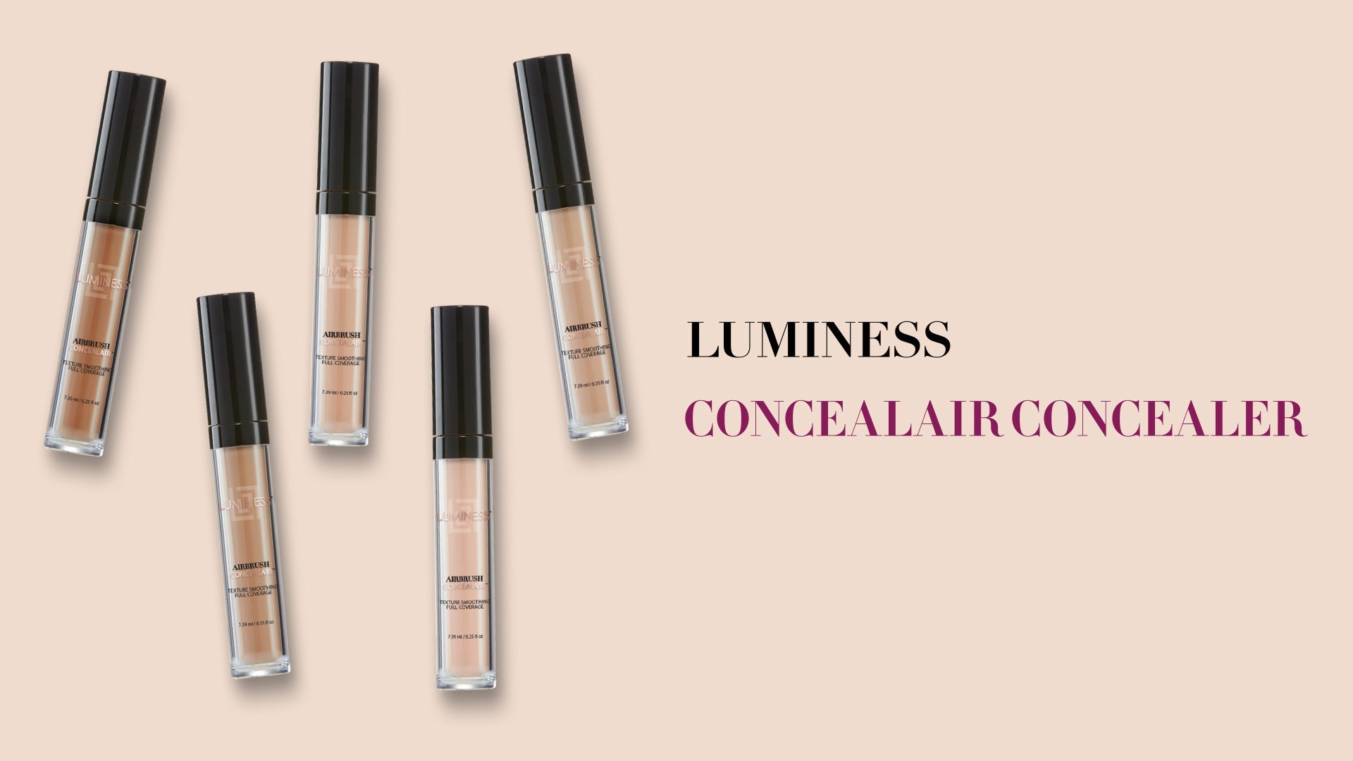 LUMINESS Under Eye Concealer for Dark Circles, ConcealAir (Light) - Weightless Coverage & Crease-Resistant Makeup Concealer to Even Out Skin Tones & Help Reduce Dark Spots & Blemishes - 0.25 fl oz - Morena Vogue