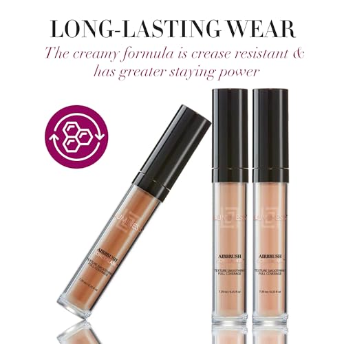 LUMINESS Under Eye Concealer for Dark Circles, ConcealAir (Light) - Weightless Coverage & Crease-Resistant Makeup Concealer to Even Out Skin Tones & Help Reduce Dark Spots & Blemishes - 0.25 fl oz - Morena Vogue