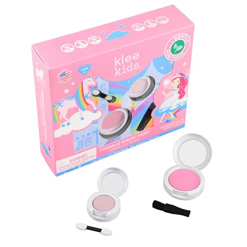 Luna Star Klee Kids Mini Play Makeup Kit. Gentle and Non-Toxic. Kid-Friendly. Made in USA. (Twinkle Magic Fairy) - Morena Vogue