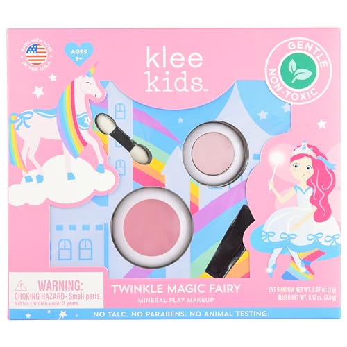 Luna Star Klee Kids Mini Play Makeup Kit. Gentle and Non-Toxic. Kid-Friendly. Made in USA. (Twinkle Magic Fairy) - Morena Vogue