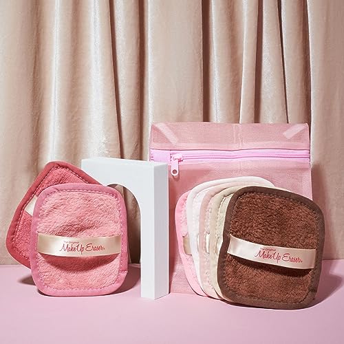 Makeup Eraser, 7-Day Set, Erase All Makeup with Just Water, Including Waterproof Mascara, Eyeliner, Foundation, Lipstick, and More! Sweet Cheeks Neutrals, 7 ct. - Morena Vogue