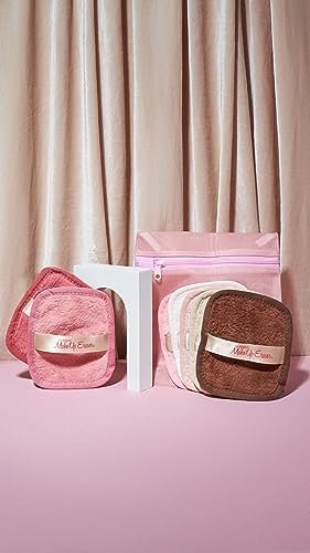 Makeup Eraser, 7-Day Set, Erase All Makeup with Just Water, Including Waterproof Mascara, Eyeliner, Foundation, Lipstick, and More! Sweet Cheeks Neutrals, 7 ct. - Morena Vogue