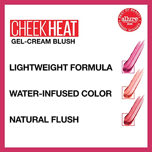 Maybelline Cheek Heat Gel-Cream Blush Makeup, Lightweight, Breathable Feel, Sheer Flush Of Color, Natural-Looking, Dewy Finish, Oil-Free, Nude Burn, 1 Count - Morena Vogue