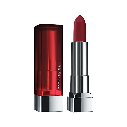 Maybelline Color Sensational Lipstick, Lip Makeup, Matte Finish, Hydrating Lipstick, Nude, Pink, Red, Plum Lip Color, Divine Wine, 1 Count - Morena Vogue