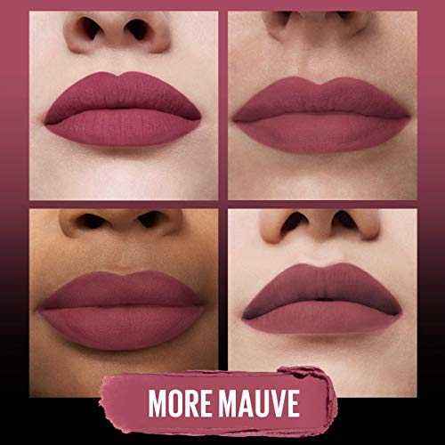 Maybelline Color Sensational Ultimatte Matte Lipstick, Non-Drying, Intense Color Pigment, More Mauve, Purple Mauve Pink, 1 Count - Morena Vogue