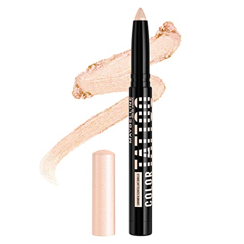 MAYBELLINE Color Tattoo Longwear Multi-Use Eye Shadow Stix, Eye Makeup, I am Shining (Light Pearl Shimmer) - Morena Vogue