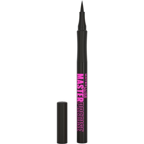 Maybelline Eyestudio Master Precise All Day Waterproof Liquid Eyeliner Makeup, Black, 1 Count (Packaging May Vary) - Morena Vogue