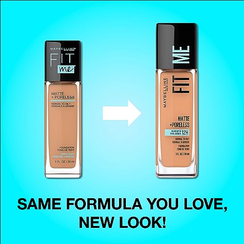 Maybelline Fit Me Matte + Poreless Liquid Oil-Free Foundation Makeup, Classic Ivory, 1 Count (Packaging May Vary) - Morena Vogue