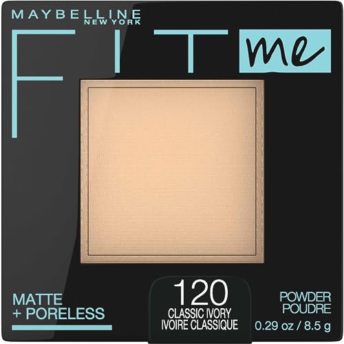 Maybelline Fit Me Matte + Poreless Pressed Face Powder Makeup & Setting Powder, Classic Ivory, 1 Count - Morena Vogue