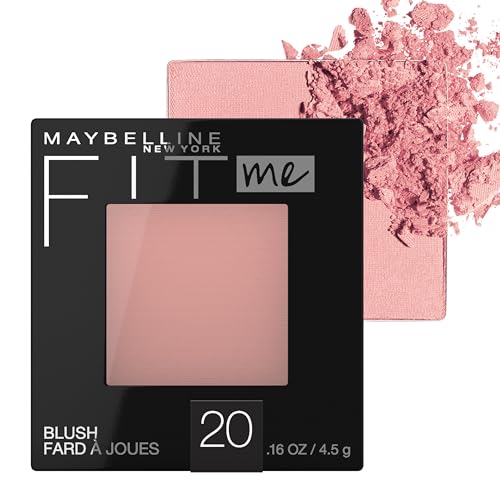 Maybelline Fit Me Powder Blush, Lightweight, Smooth, Blendable, Long-lasting All-Day Face Enhancing Makeup Color, Mauve, 1 Count - Morena Vogue