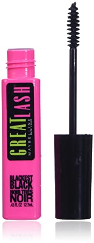 Maybelline Great Lash Washable Mascara, Volumizing Lash-Doubling Formula That Conditions As It Thickens, Blackest Black, 1 Count - Morena Vogue