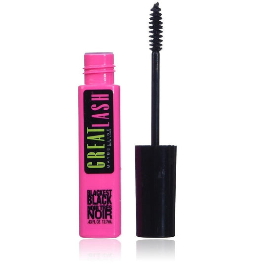 Maybelline Great Lash Washable Mascara, Volumizing Lash-Doubling Formula That Conditions As It Thickens, Blackest Black, 1 Count - Morena Vogue