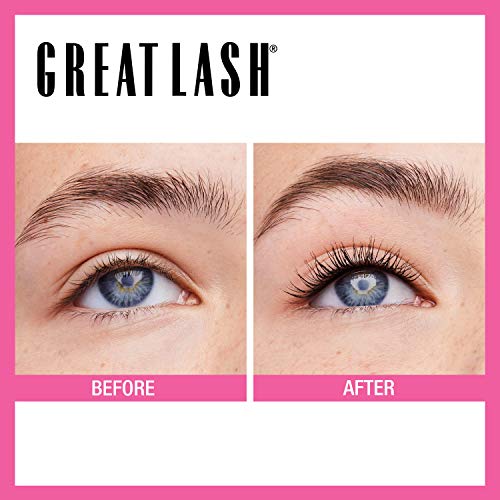 Maybelline Great Lash Washable Mascara, Volumizing Lash-Doubling Formula That Conditions As It Thickens, Blackest Black, 1 Count - Morena Vogue