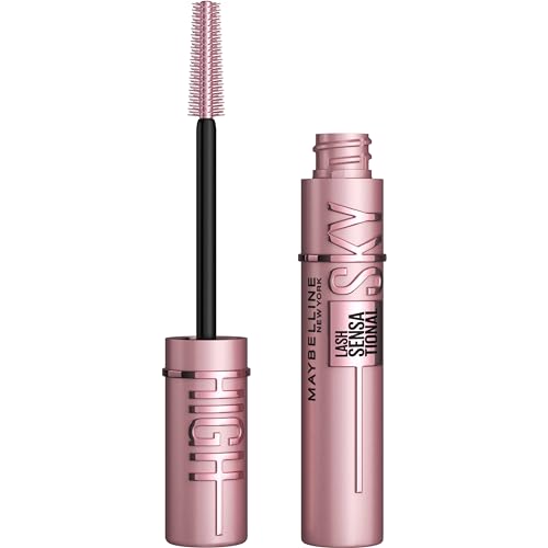 Maybelline Lash Sensational Sky High Washable Mascara Makeup, Volumizing, Lengthening, Defining, Curling, Multiplying, Buildable Formula, Blackest Black, 1 Count - Morena Vogue