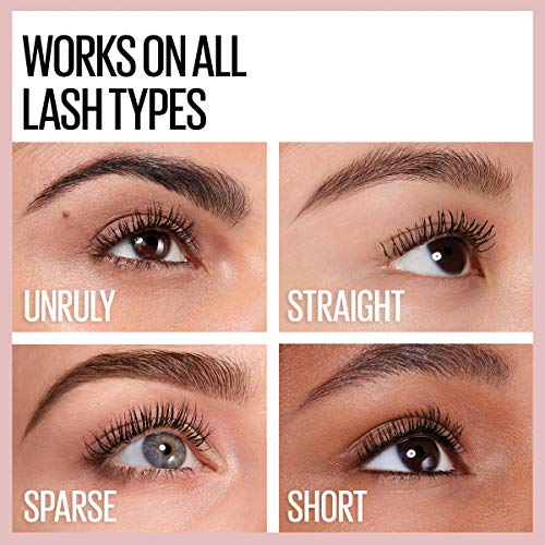 Maybelline Lash Sensational Waterproof Mascara, Lengthening and Volumizing for a Full Fan Effect,Very Black, 1 Count - Morena Vogue