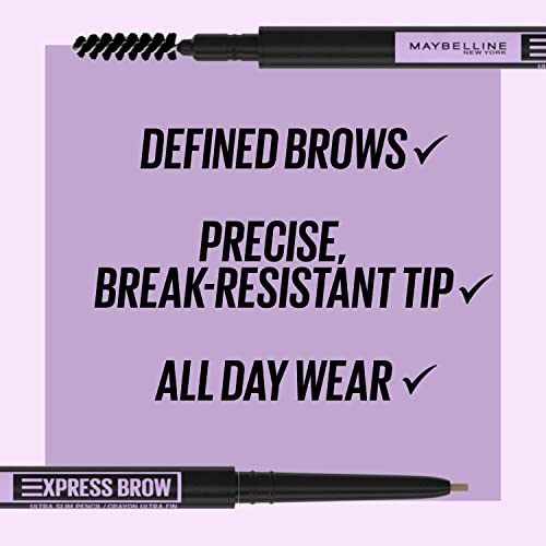 Maybelline New York Brow Ultra Slim Defining Eyebrow Pencil, Soft Brown, 0.003 oz. - Morena Vogue