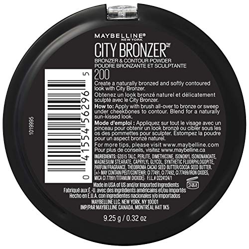 Maybelline New York City Bronzer Powder Makeup, Bronzer and Contour Powder, 200, 0.32 oz. - Morena Vogue