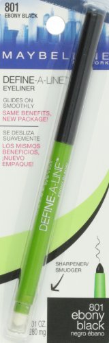 Maybelline New York Define-A-Line Eyeliner, Ebony Black, 0.01 Ounce - Morena Vogue