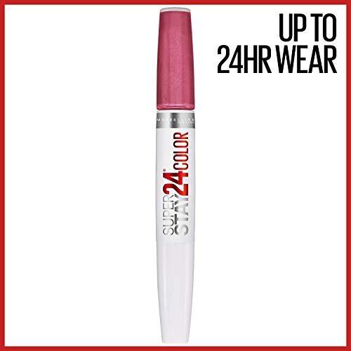 Maybelline Super Stay 24, 2-Step Liquid Lipstick Makeup, Long Lasting Highly Pigmented Color with Moisturizing Balm, Blush On, Pink, 1 Count - Morena Vogue