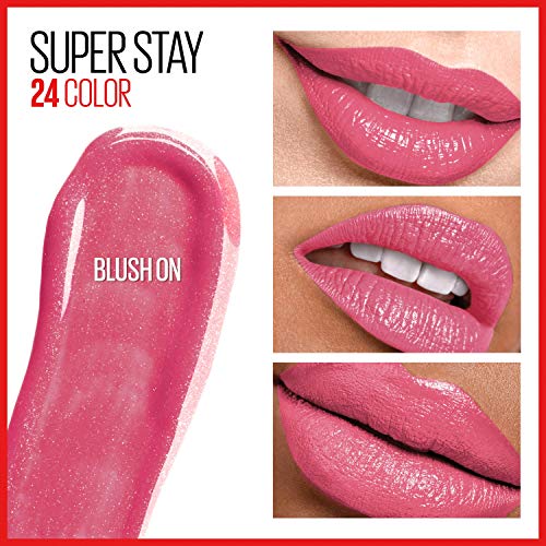 Maybelline Super Stay 24, 2-Step Liquid Lipstick Makeup, Long Lasting Highly Pigmented Color with Moisturizing Balm, Blush On, Pink, 1 Count - Morena Vogue