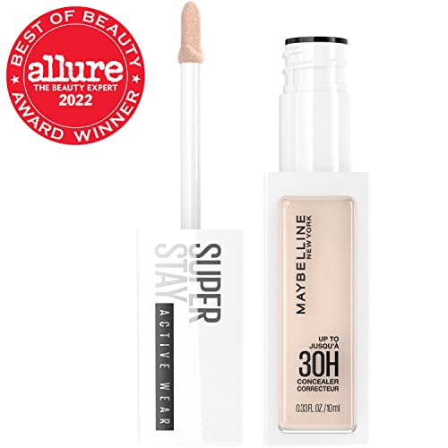 Maybelline Super Stay Liquid Concealer Makeup, Full Coverage Concealer, Up to 30 Hour Wear, Transfer Resistant, Natural Matte Finish, Oil-free, Available in 16 Shades, 10, 1 Count - Morena Vogue