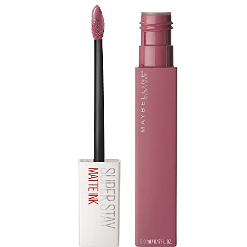 Maybelline Super Stay Matte Ink Liquid Lipstick Makeup, Long Lasting High Impact Color, Up to 16H Wear, Lover, Mauve Neutral, 1 Count - Morena Vogue