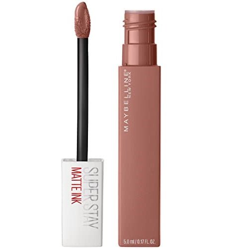 Maybelline Super Stay Matte Ink Liquid Lipstick Makeup, Long Lasting High Impact Color, Up to 16H Wear, Seductress, Light Rosey Nude, 1 Count - Morena Vogue