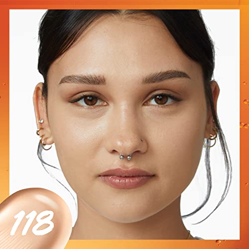 Maybelline Super Stay Up to 24HR Skin Tint, Radiant Light-to-Medium Coverage Foundation, Makeup Infused With Vitamin C, 118, 1 Count - Morena Vogue